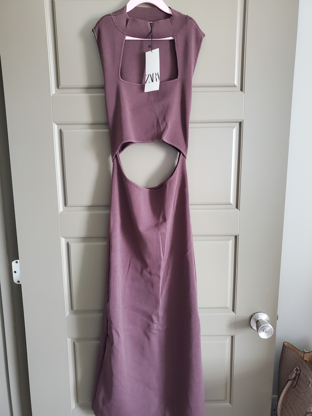 NWT Zara Bown Backless Cutout Maxi Dress
